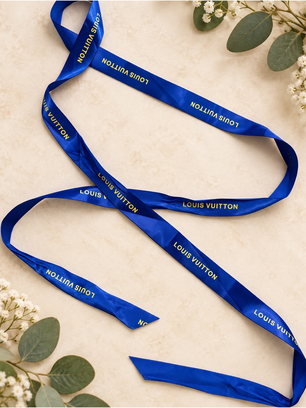 Louis Vuitton Satin Ribbon Approx. 70” Long